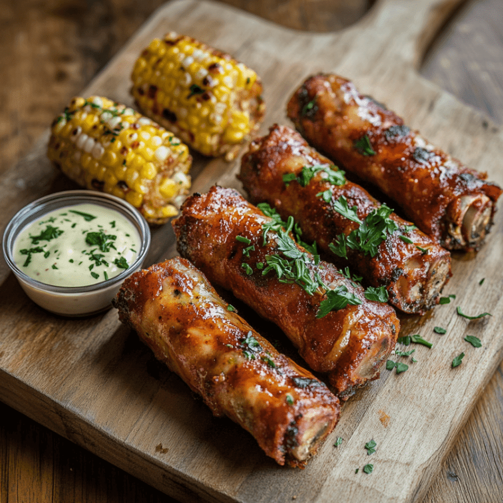 Served Smoked Shotgun Shells with Sides