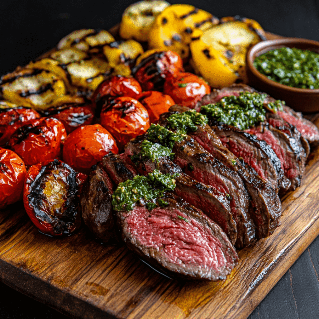 Sliced Grilled Picanha with Chimichurri